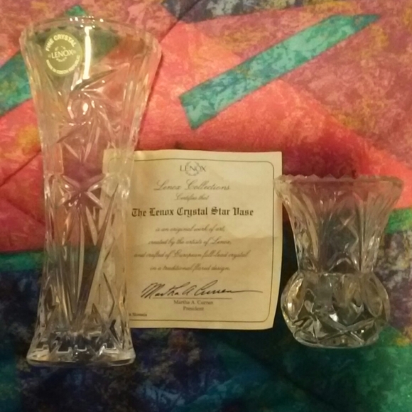 Lenox Accents Lenox Crystal Star Vase Small Vase Poshmark